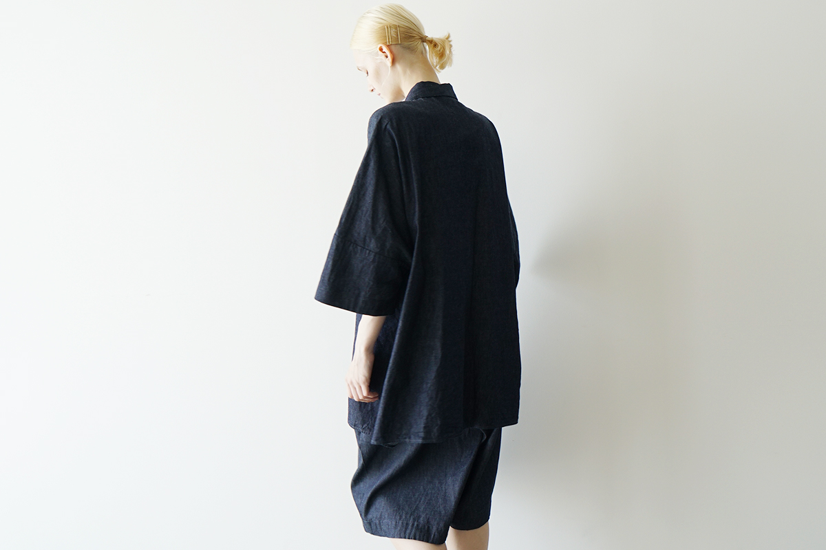 VU ヴウ denim dolman shirt  [DEEP BLUE］デニムドルマンシャツ vu-sht-006