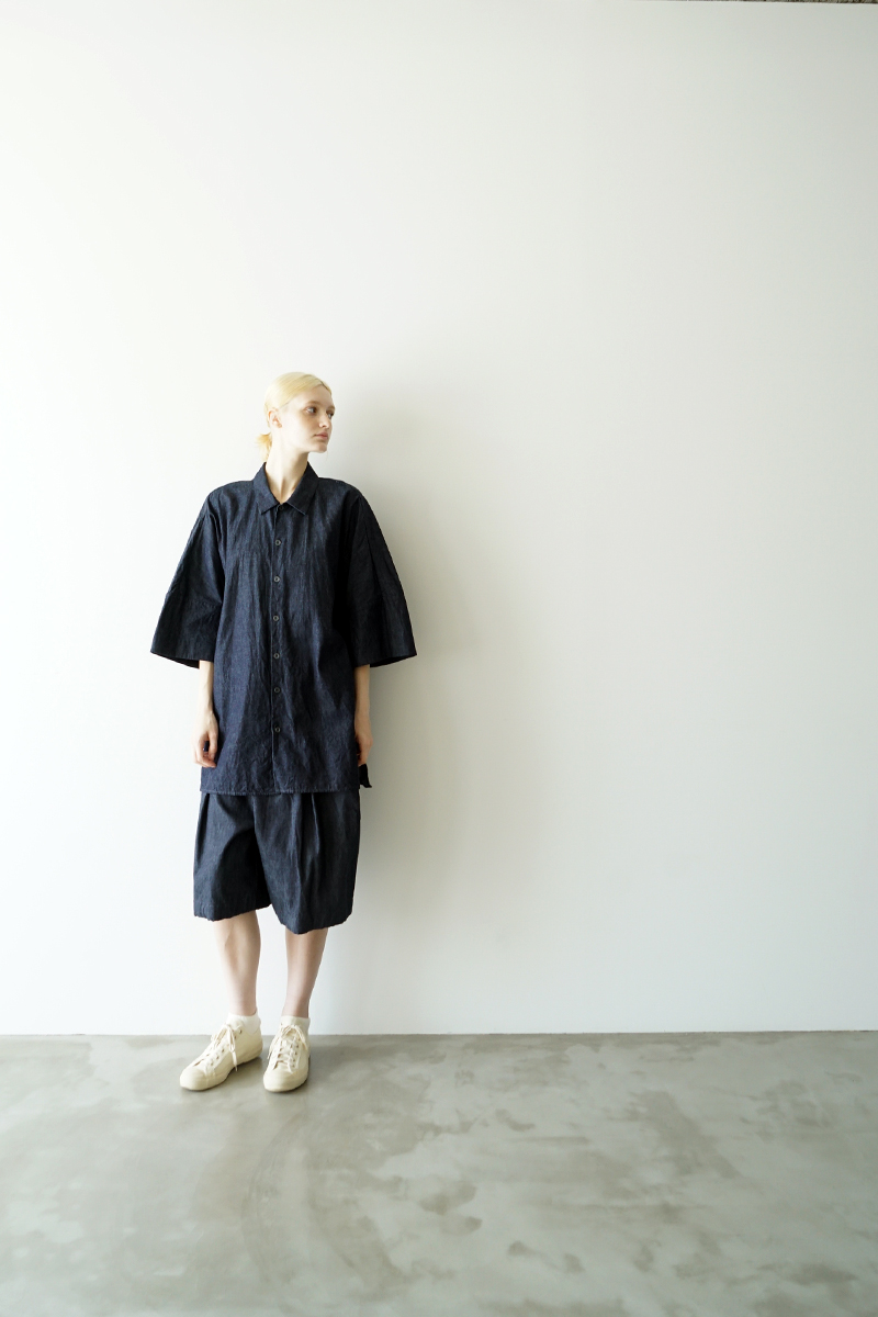 VU ヴウ denim dolman shirt  [DEEP BLUE］デニムドルマンシャツ vu-sht-006