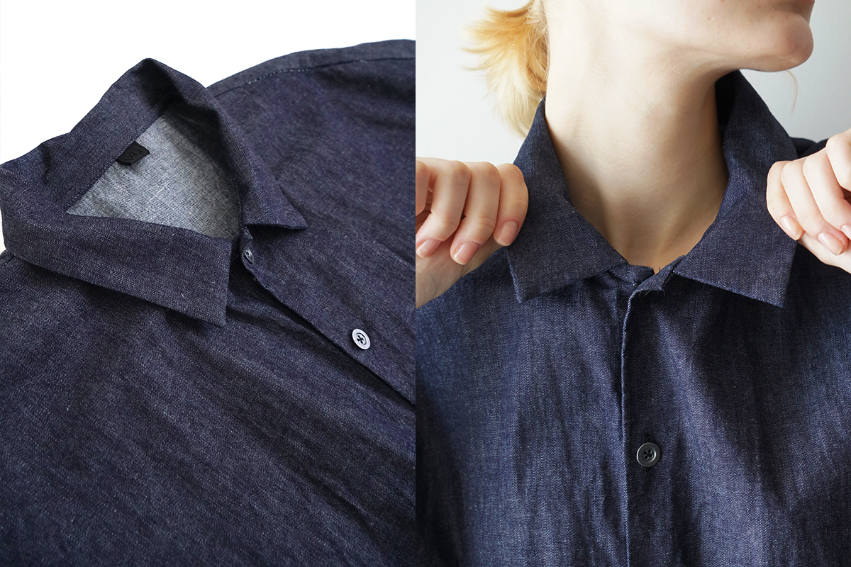 VU ヴウ denim dolman shirt  [DEEP BLUE］デニムドルマンシャツ vu-sht-006