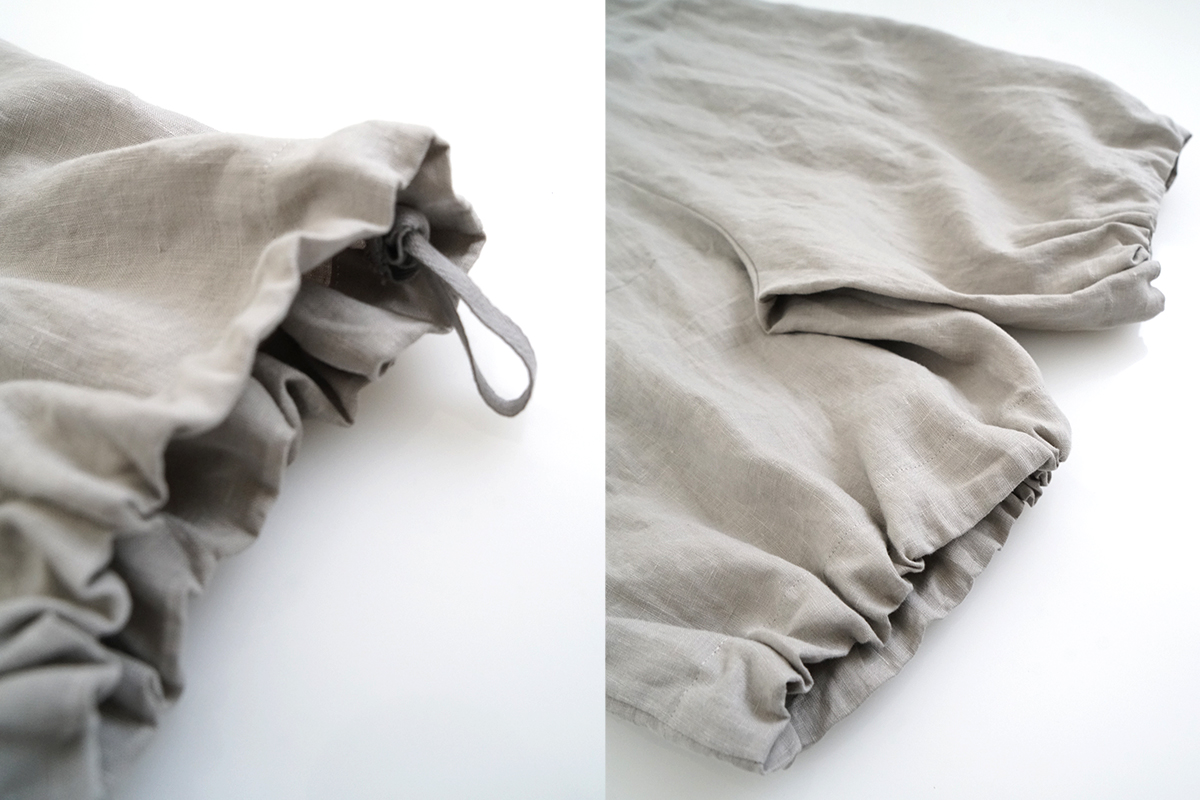 VU ヴウ wide short pants   [STONE GRAY]  リネンワイドショートパンツ vu-pts-01
