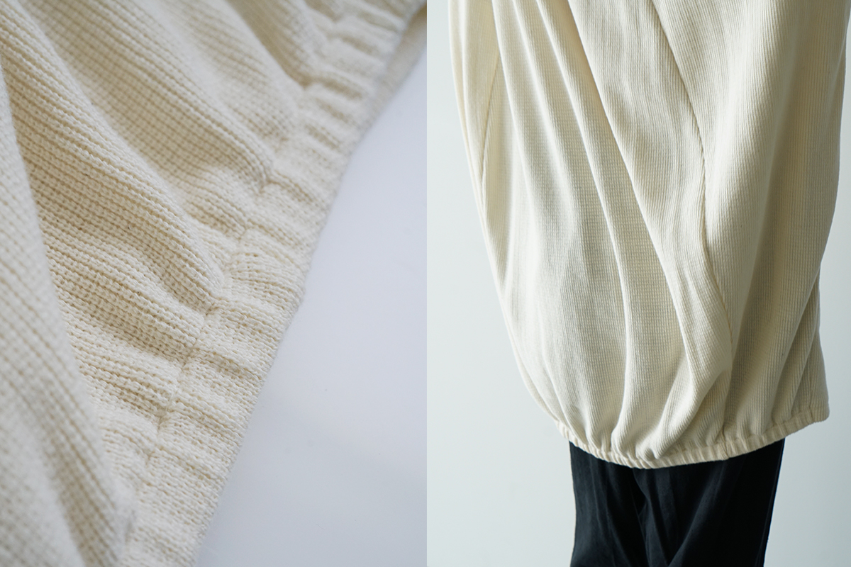 VU ヴウ ballon t-shirt  [CREAM］vu-cut-003 バルーンTシャツ