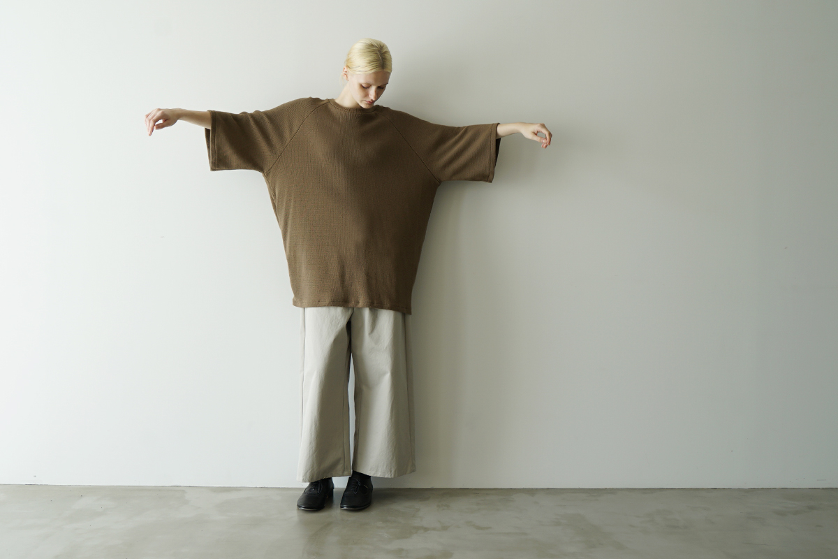 VU ヴウ ballon t-shirt  [KHAKI］vu-cut-003 バルーンTシャツ