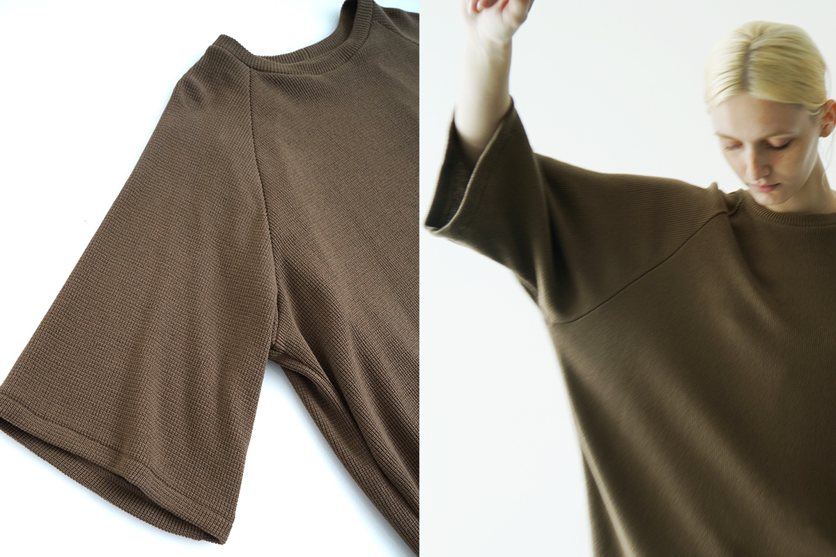 VU ヴウ ballon t-shirt  [KHAKI］vu-cut-003 バルーンTシャツ