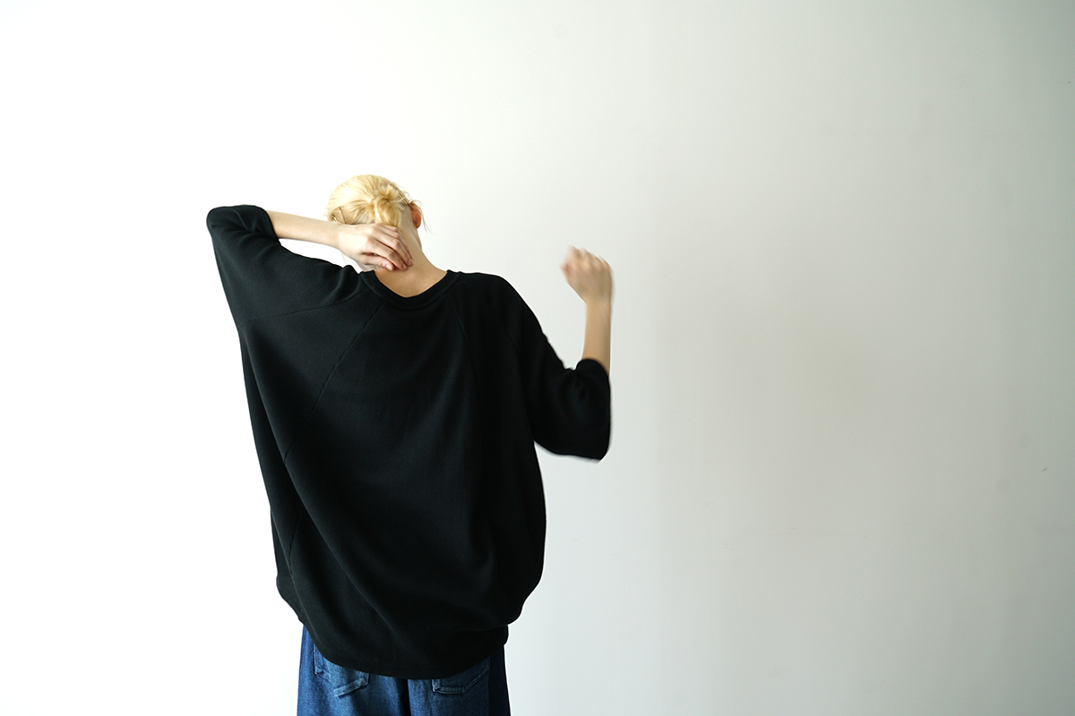 VU ヴウ ballon t-shirt  [BLACK］vu-cut-003 バルーンTシャツ