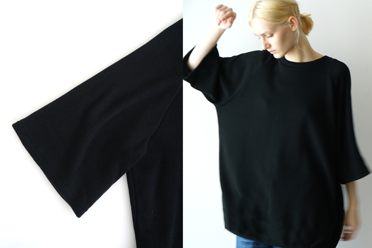 VU ヴウ ballon t-shirt  [BLACK］vu-cut-003 バルーンTシャツ
