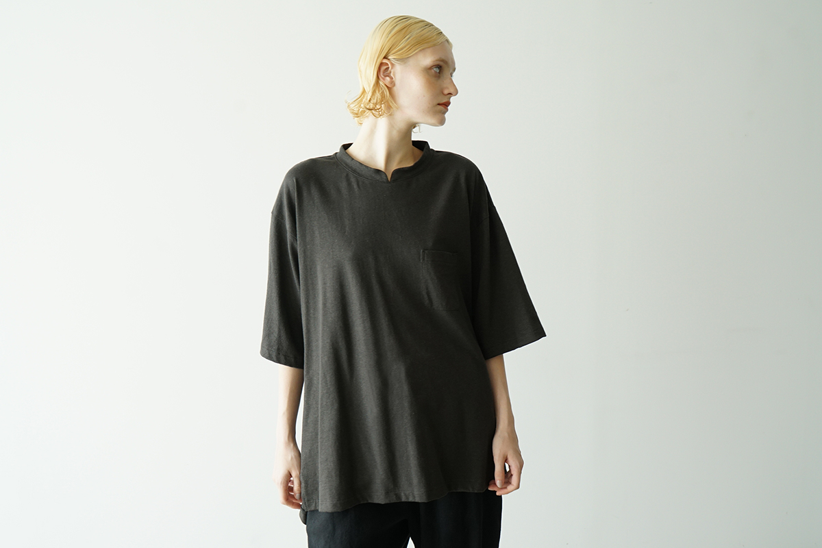 VU ヴウ stand color t-shirt  [GRAPHITE］バルーンTシャツ vu-cut-005
