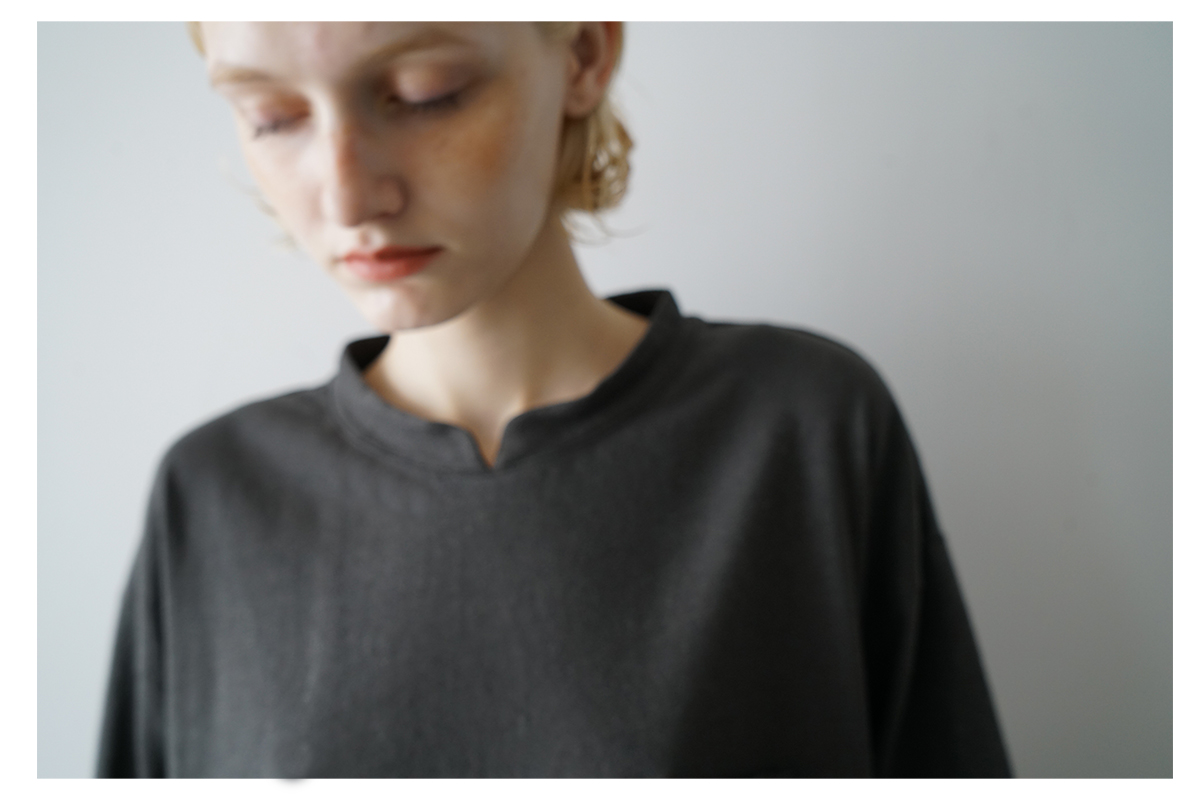 VU ヴウ stand color t-shirt  [GRAPHITE］バルーンTシャツ vu-cut-005
