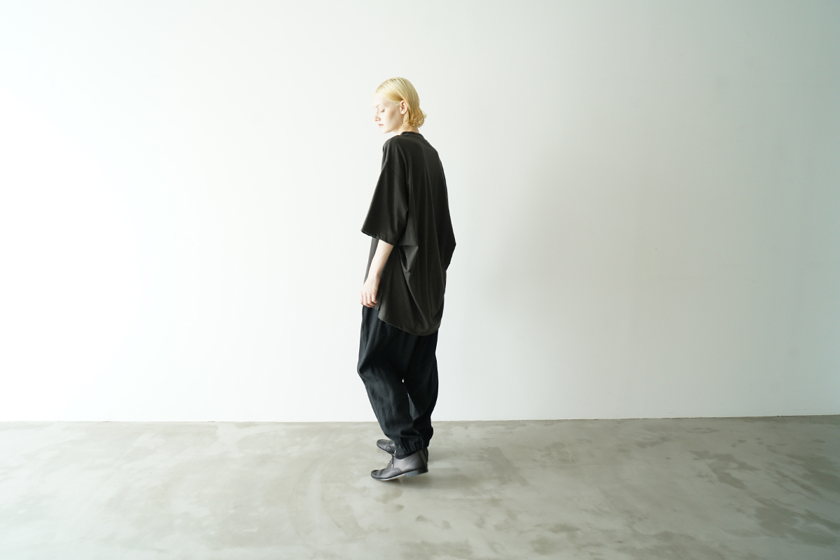 VU ヴウ stand color t-shirt  [GRAPHITE］バルーンTシャツ vu-cut-005