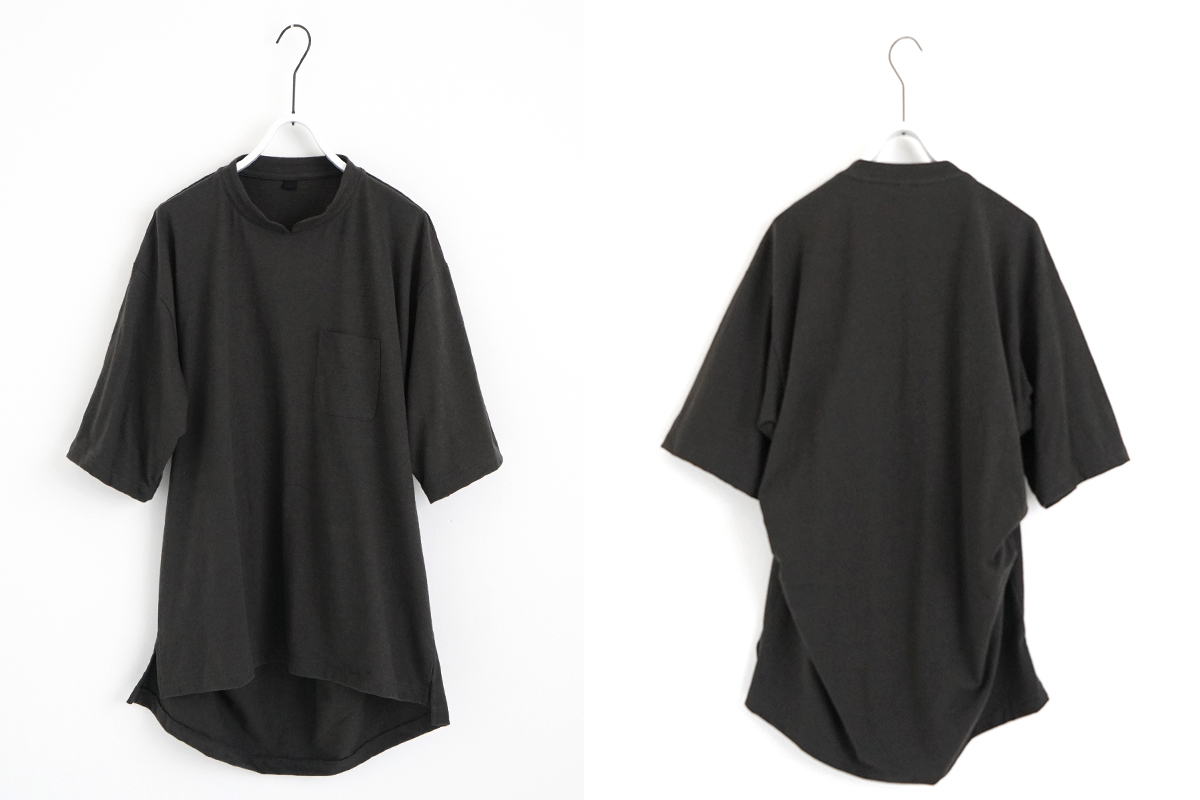 VU ヴウ stand color t-shirt  [GRAPHITE］バルーンTシャツ vu-cut-005