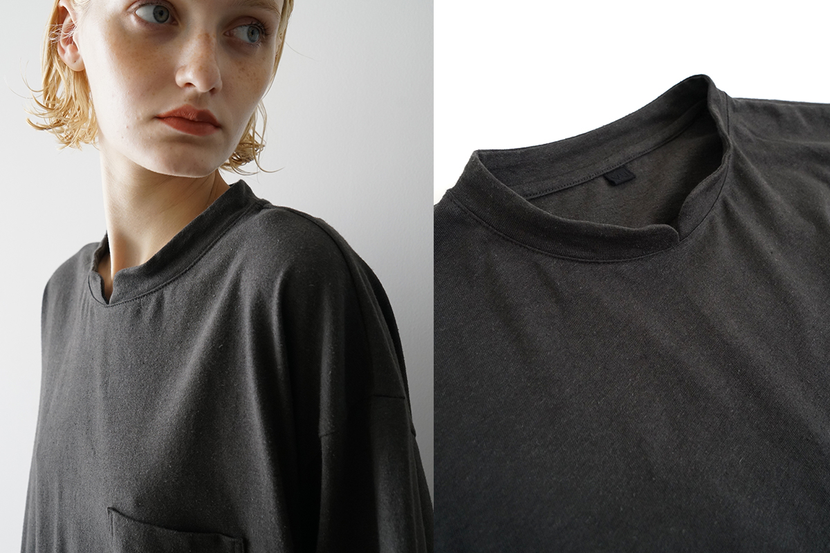 VU ヴウ stand color t-shirt  [GRAPHITE］バルーンTシャツ vu-cut-005