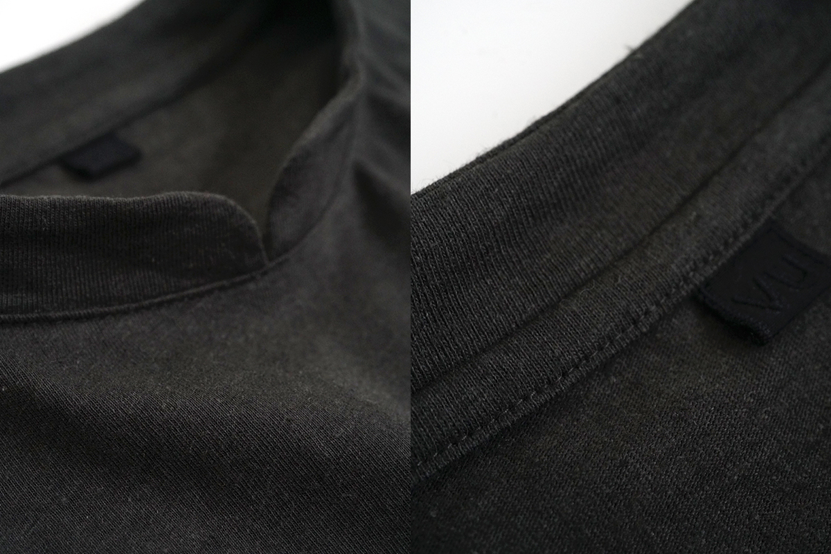 VU ヴウ stand color t-shirt  [GRAPHITE］バルーンTシャツ vu-cut-005