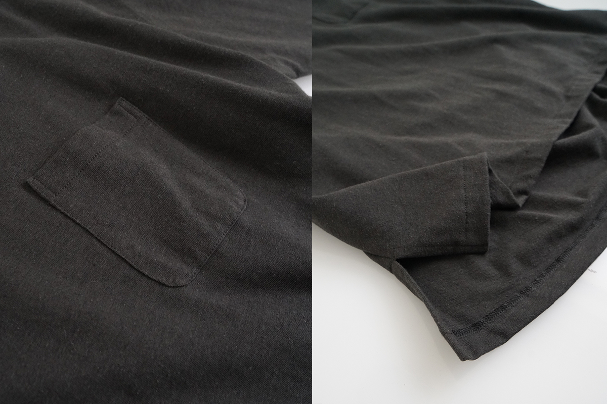 VU ヴウ stand color t-shirt  [GRAPHITE］バルーンTシャツ vu-cut-005
