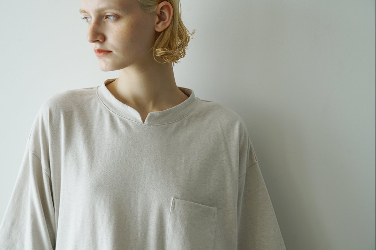 VU ヴウ stand color t-shirt [CHALK］バルーンTシャツ vu-cut-005