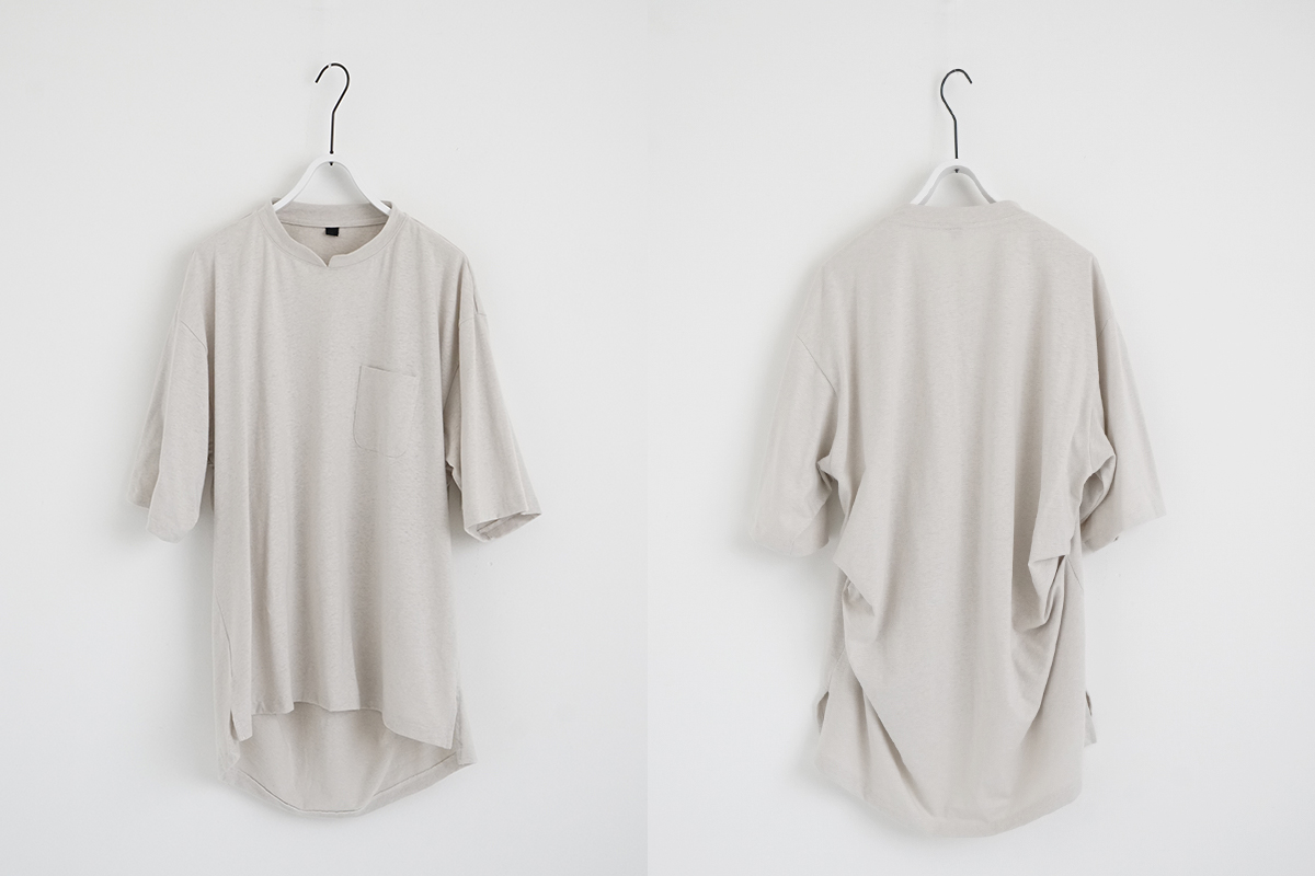 VU ヴウ stand color t-shirt [CHALK］バルーンTシャツ vu-cut-005