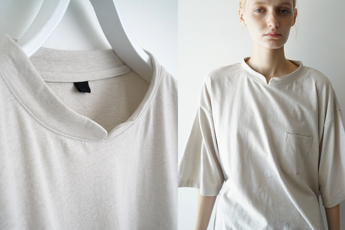 VU ヴウ stand color t-shirt [CHALK］バルーンTシャツ vu-cut-005