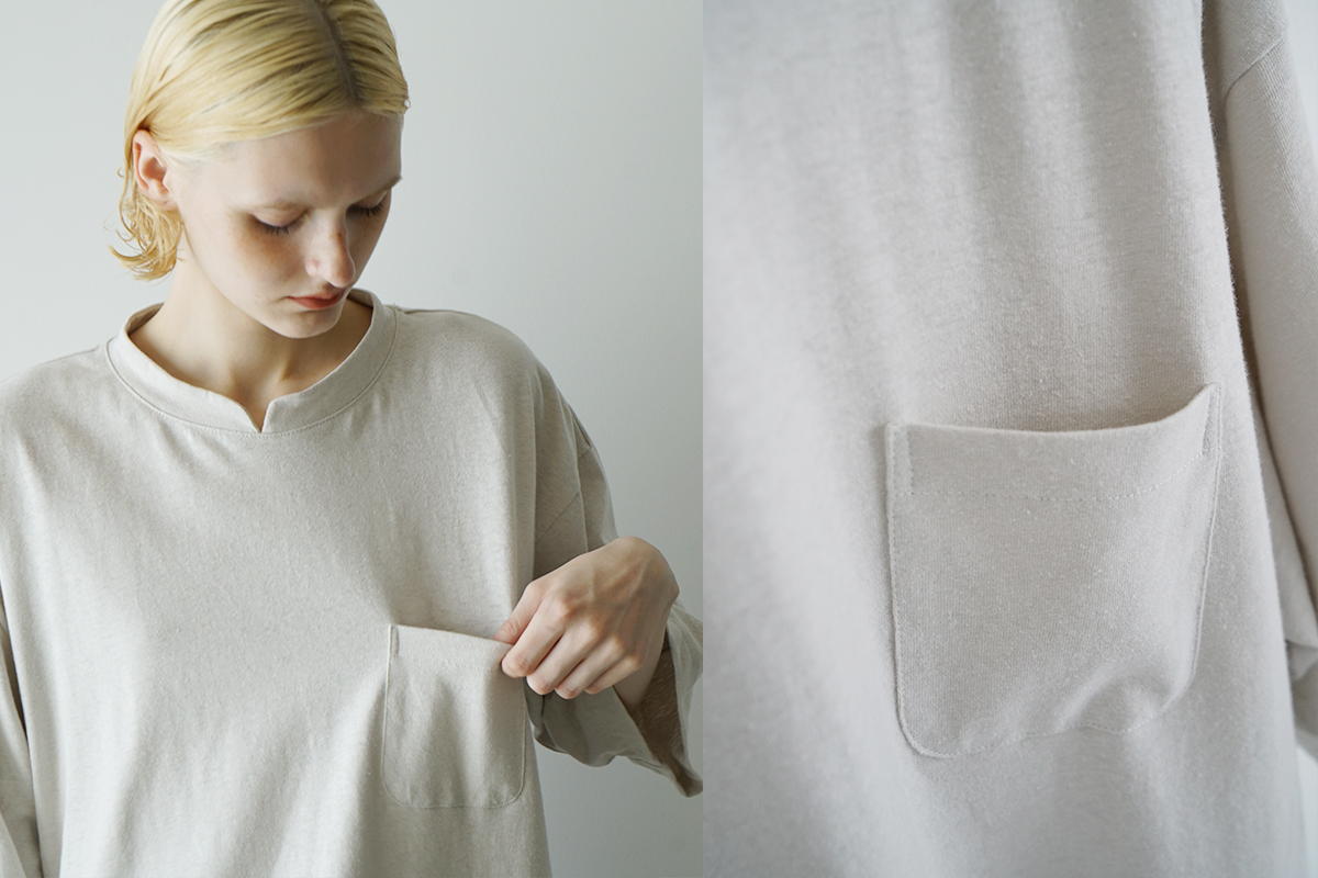 VU ヴウ stand color t-shirt [CHALK］バルーンTシャツ vu-cut-005