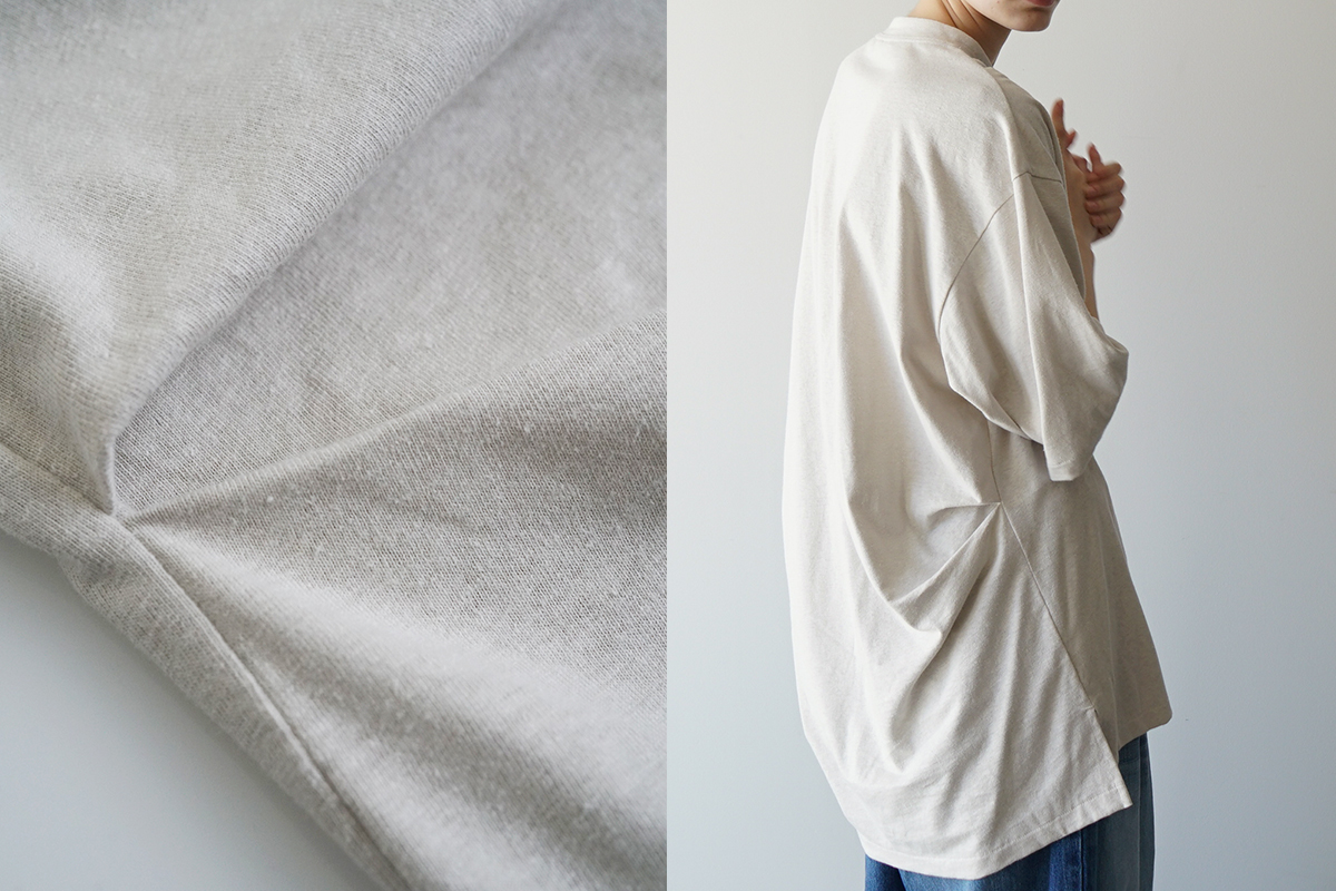 VU ヴウ stand color t-shirt [CHALK］バルーンTシャツ vu-cut-005