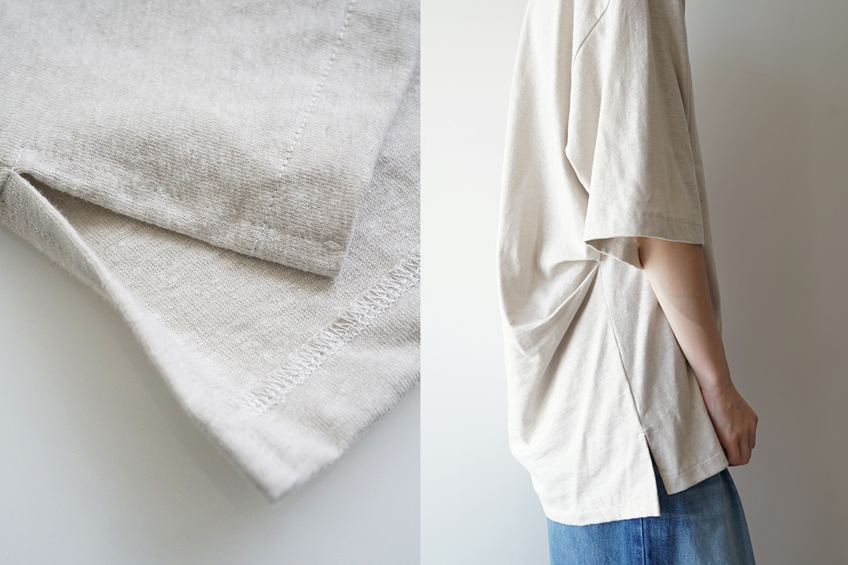 VU ヴウ stand color t-shirt [CHALK］バルーンTシャツ vu-cut-005