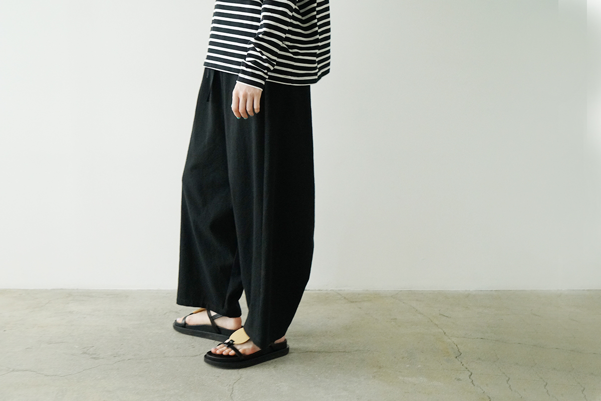 Mochi モチ cotton silk sarrouel pants コットンシルクサルエルパンツ