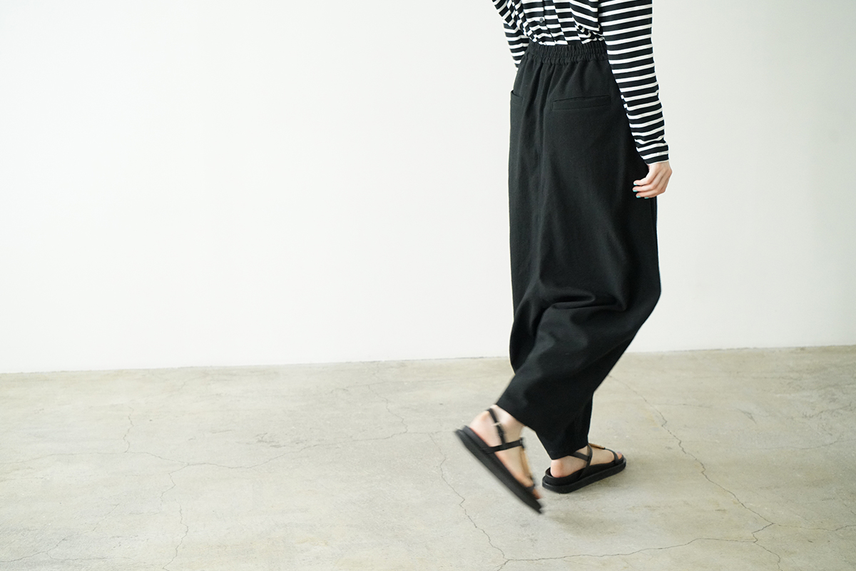 Mochi モチ cotton silk sarrouel pants コットンシルクサルエルパンツ