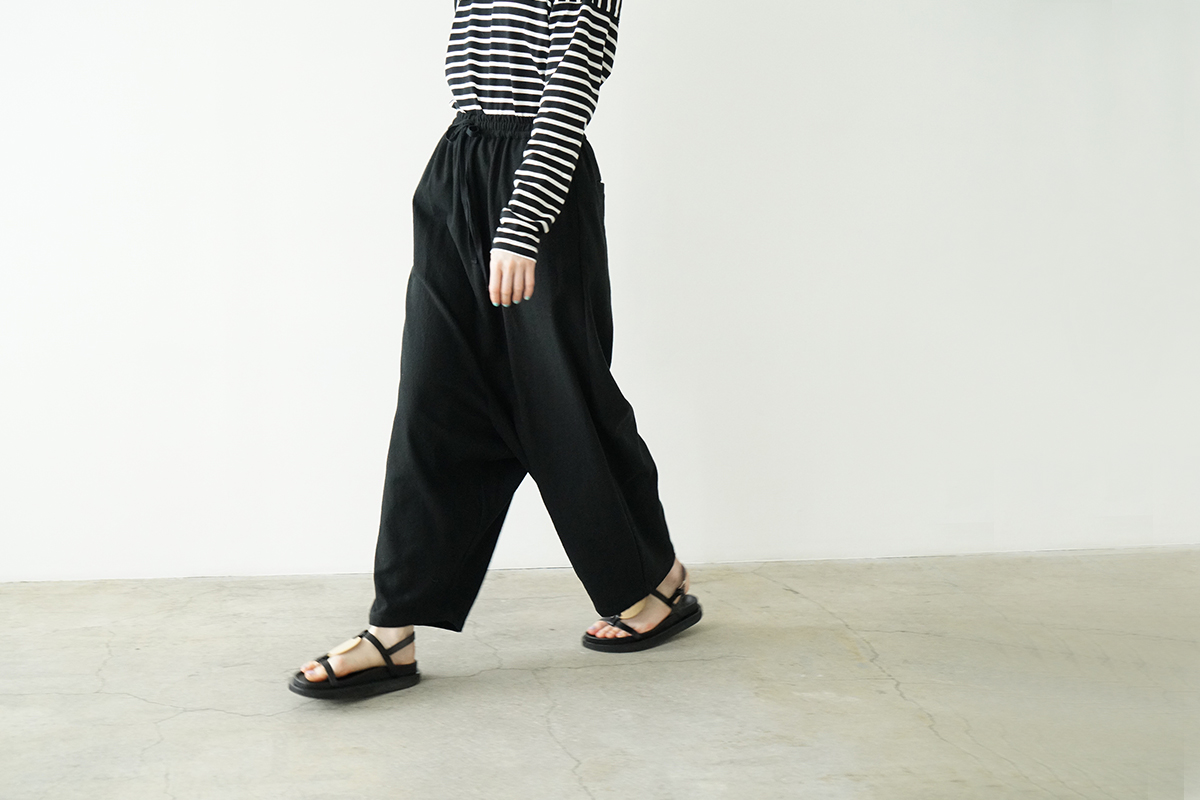 Mochi モチ cotton silk sarrouel pants コットンシルクサルエルパンツ