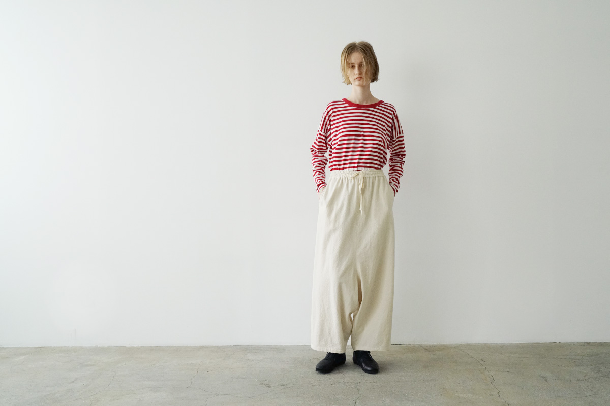 Mochi モチ cotton silk sarrouel pants コットンシルクサルエルパンツ