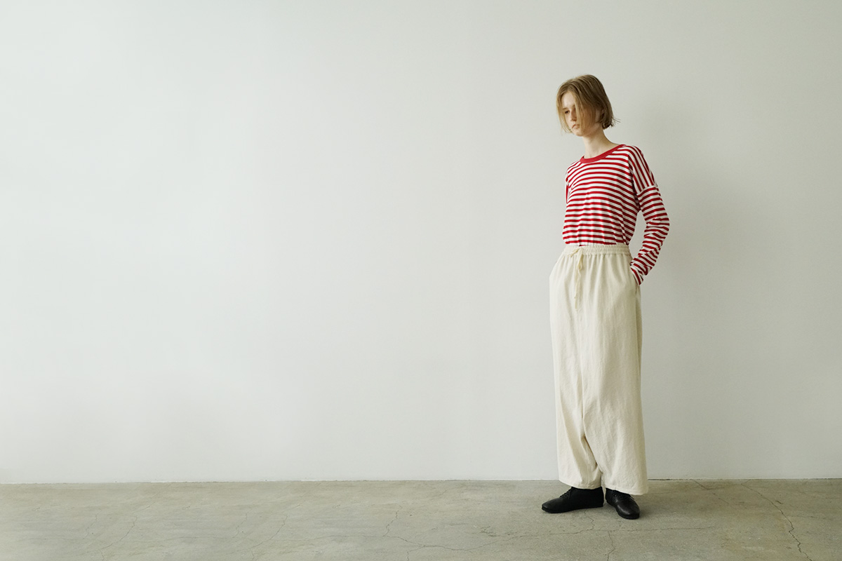Mochi モチ cotton silk sarrouel pants コットンシルクサルエルパンツ