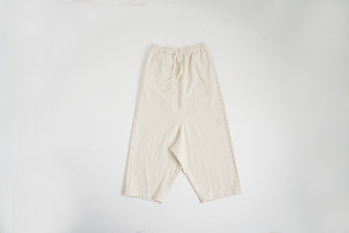Mochi モチ cotton silk sarrouel pants コットンシルクサルエルパンツ