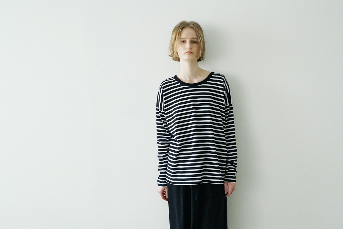 Mochi モチ border long t cardigan ボーダーロングティカーディガン