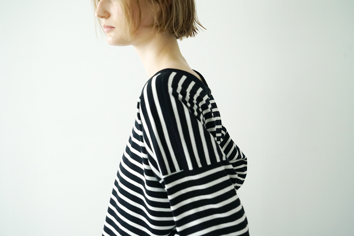 Mochi モチ border long t cardigan ボーダーロングティカーディガン