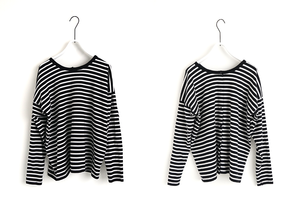 Mochi モチ border long t cardigan ボーダーロングティカーディガン