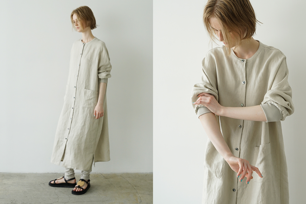 Mochi モチ shirt one-piece シャツワンピース