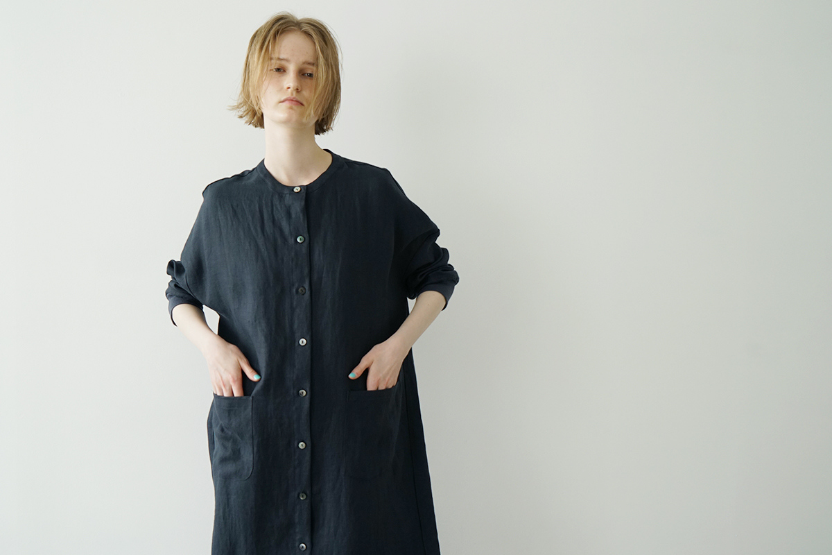 Mochi モチ shirt one-piece シャツワンピース