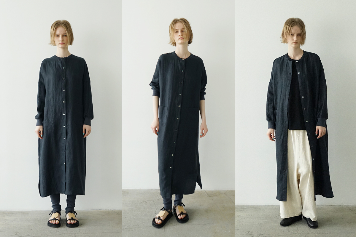 Mochi モチ shirt one-piece シャツワンピース