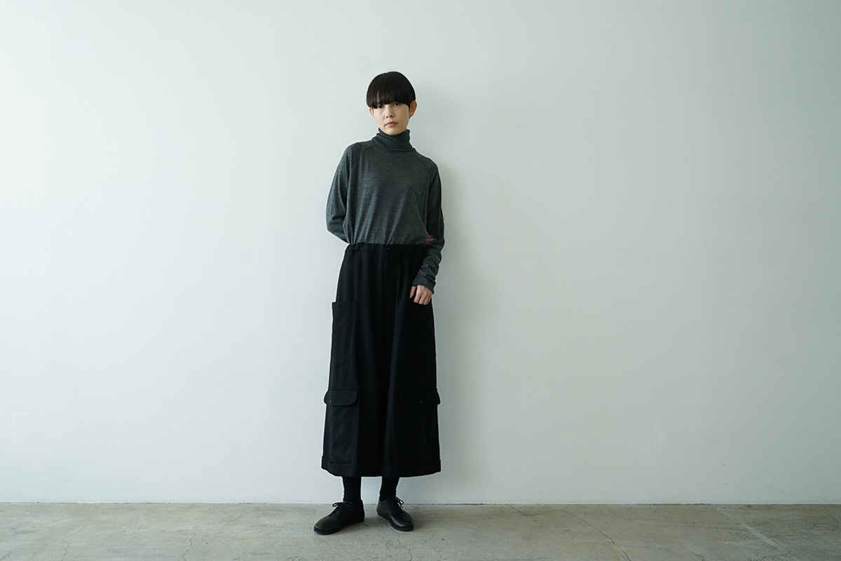 Mochi モチ denim tapered easy pants デニムテーパードパンツ 