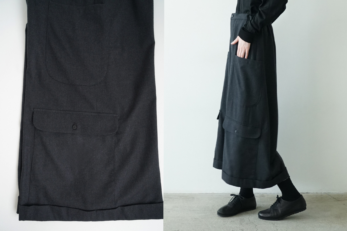 pocket wide pants [charcoal gray/ma25-pt-01]