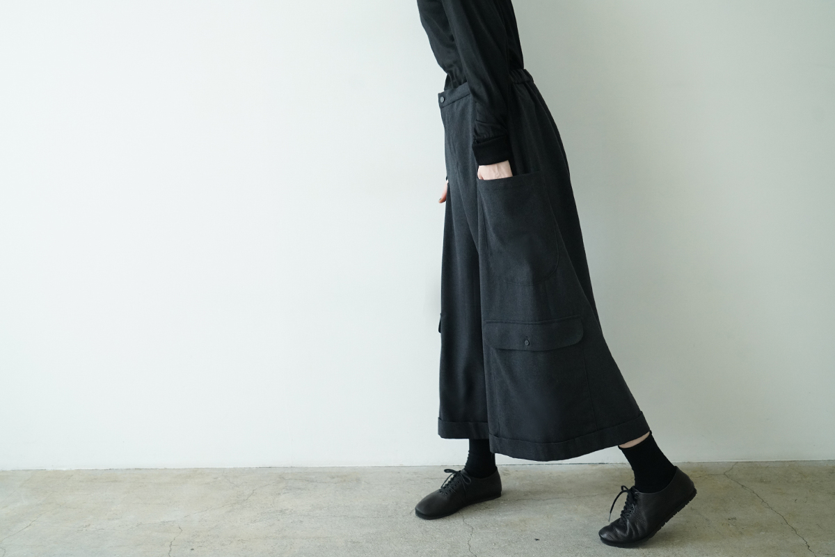 pocket wide pants [charcoal gray/ma25-pt-01]