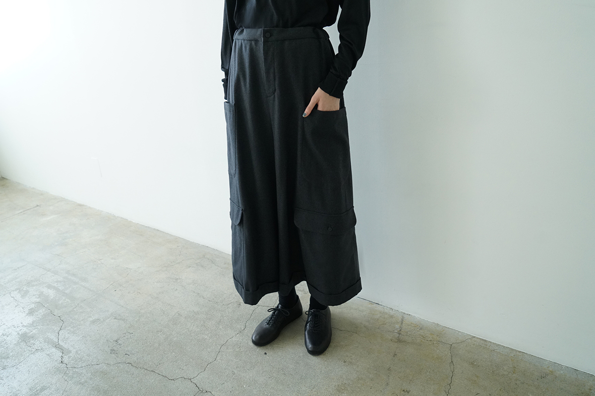 pocket wide pants [charcoal gray/ma25-pt-01]