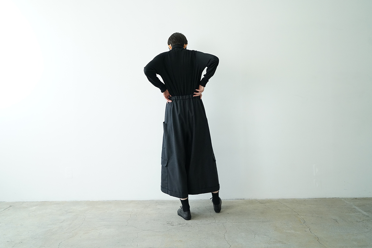pocket wide pants [charcoal gray/ma25-pt-01]