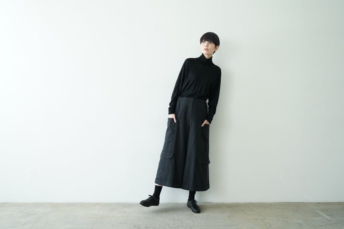 pocket wide pants [charcoal gray/ma25-pt-01]