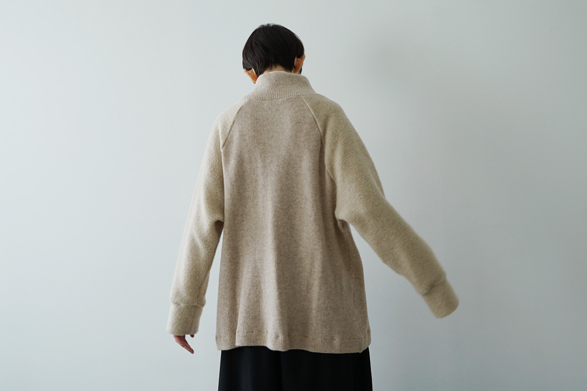 Mochi モチ pullover blouse [sand] フレンチリネンブラウス 