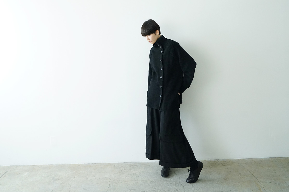 Mochi モチ suspenders denim cropped pants デニムパンツ