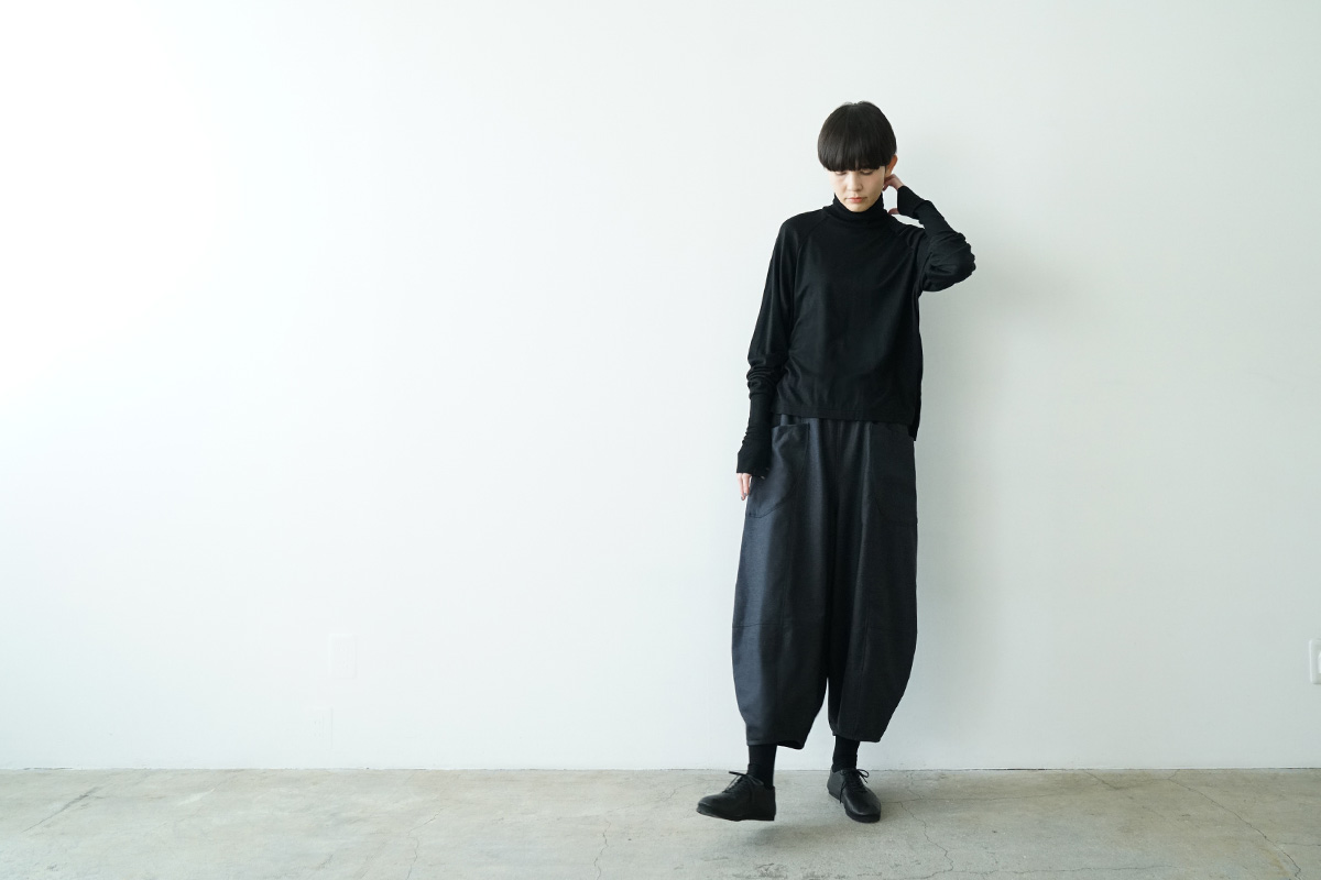 Mochi モチ open collar dress [off white] オープンカラーワンピース