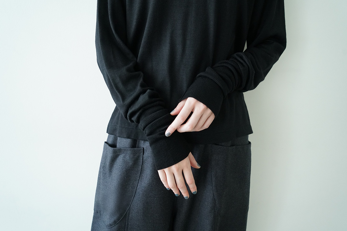 Mochi モチ open collar dress [off white] オープンカラーワンピース