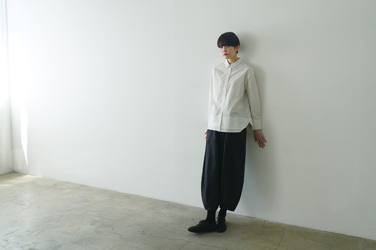 Mochi モチ open collar dress [black] オープンカラーワンピース