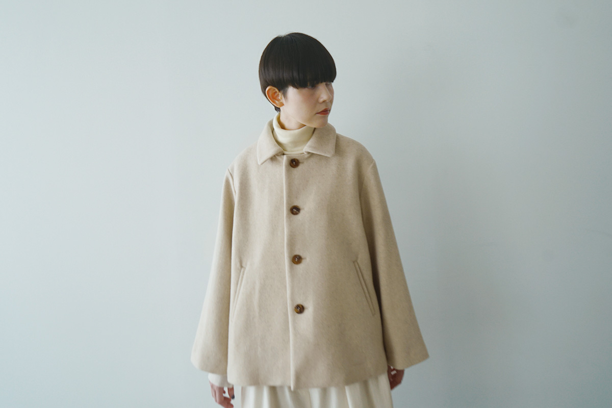 Mochi モチ puff sleeve gather blouse [gingham check] ギャザーブラウス
