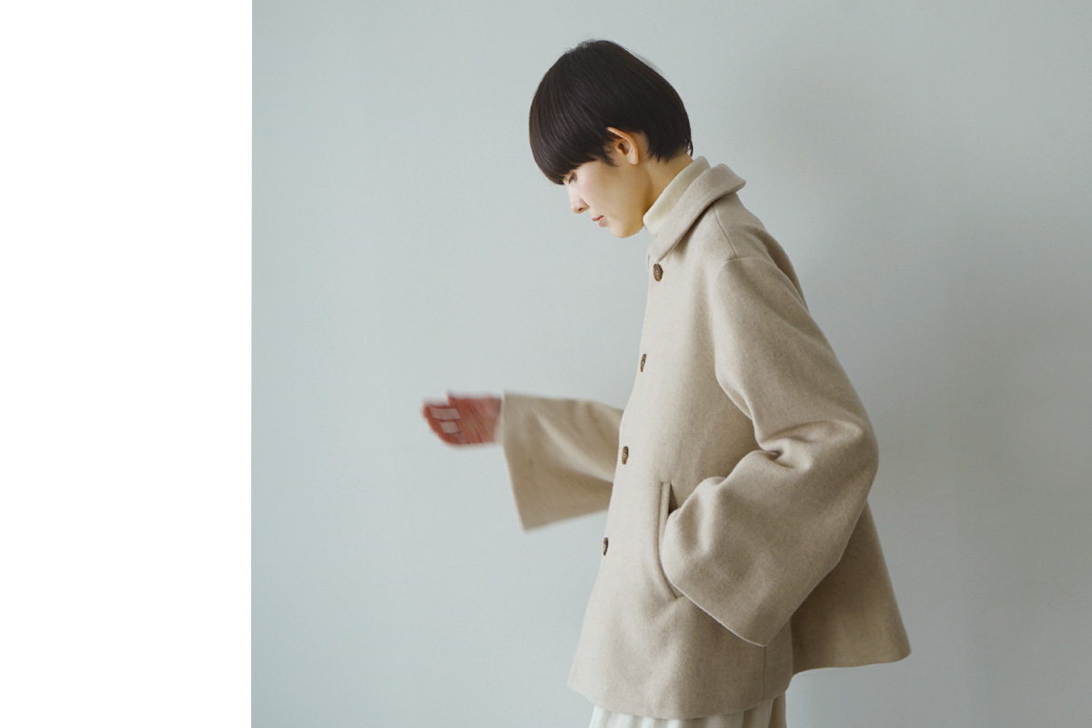 Mochi モチ puff sleeve gather blouse [gingham check] ギャザーブラウス