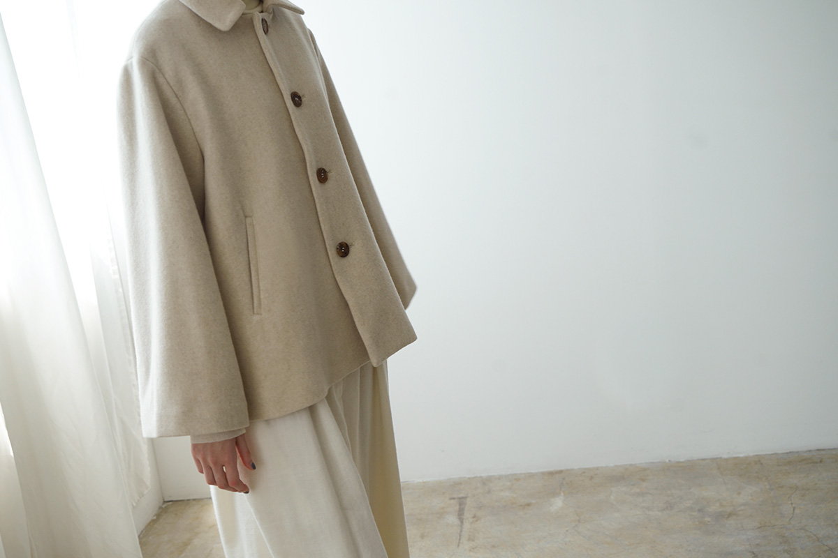 Mochi モチ puff sleeve gather blouse [gingham check] ギャザーブラウス
