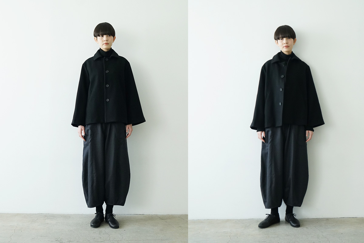 Mochiモチa-line short coat [black/ma25-co-01]
