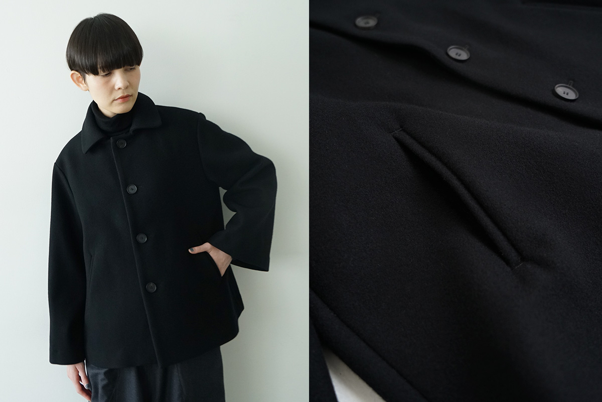 Mochiモチa-line short coat [black/ma25-co-01]